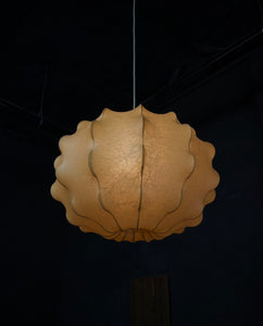 RARE TOBIA SCARPA COCOON SHADE PENDANT LIGHT FOR FLOS, 1960S