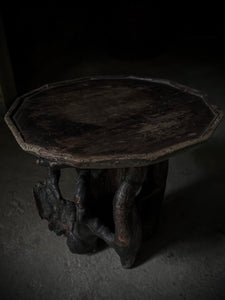 ANTIQUE ZELKOVA ROOT SIDE TABLE