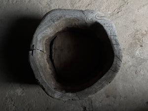 ANTIQUE ZELKOVA MORTAR